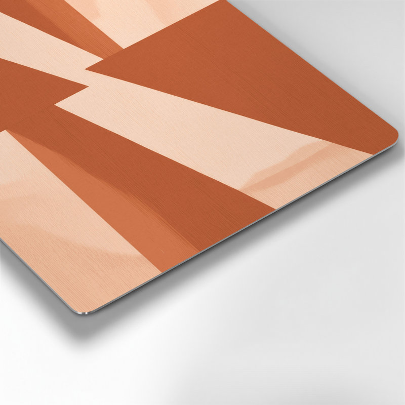 Minimalisme 27, art mural en métal beige, H 20 po x l 24 po
