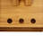 Solid Wood Desk Organizer Set Computer Monitor Stand with Lockable Drawer