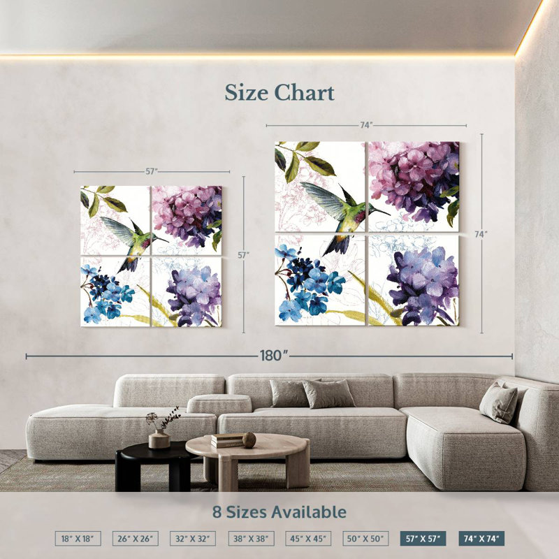 Brampt Spring Nectar Square, 57'' H x 57'' W
