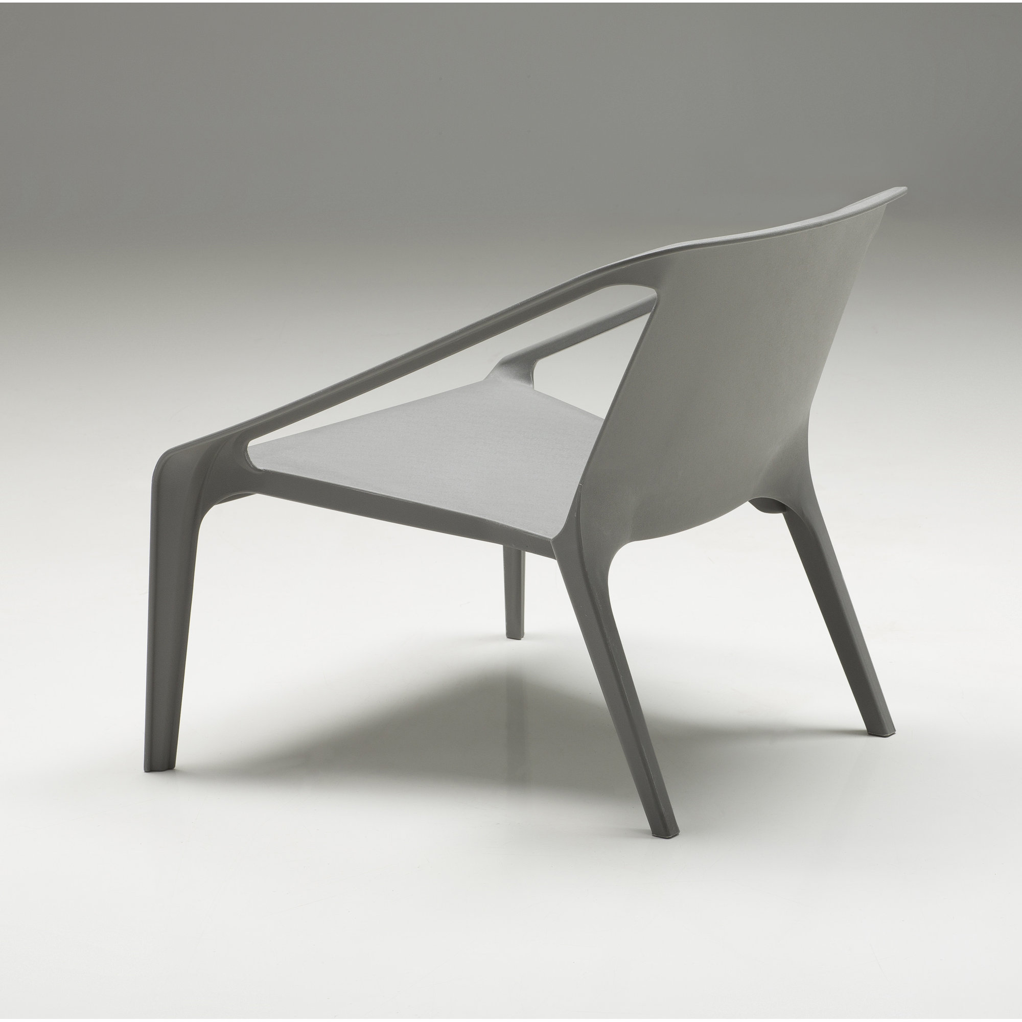 Marselia Outdoor Lounge Chair with Ottoman, Gray