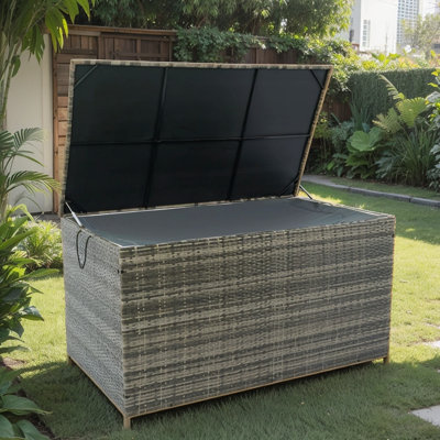 Weatherproof  Patio Wicker Deck Storage Box 200 Gallon by ROKAWO