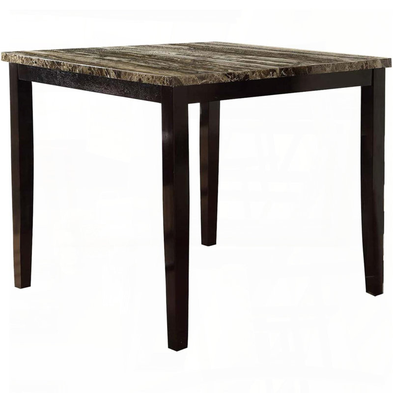 Square Faux Marble Counter Height Table