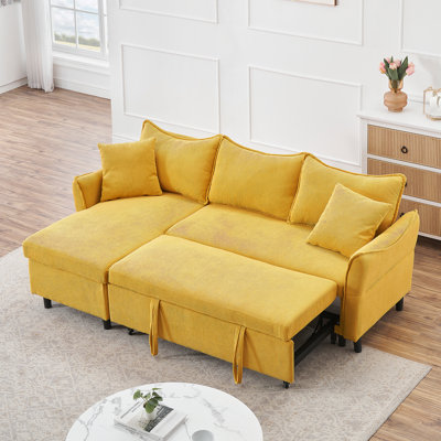 Canapé-lit en velours côtelé 79,92 po