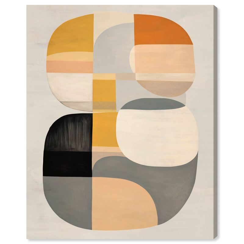 «Soft Spot 2 Boho Neutral Abstract» par Art Remedy, Cadre argenté, H 21 po x l 17 po