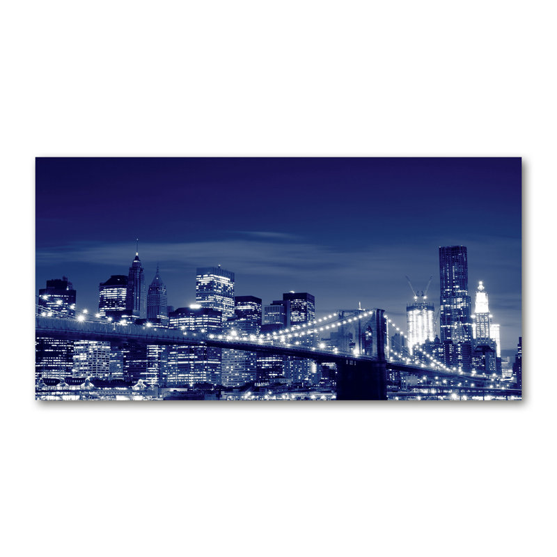 New York By Night - Wrapped Canvas Print