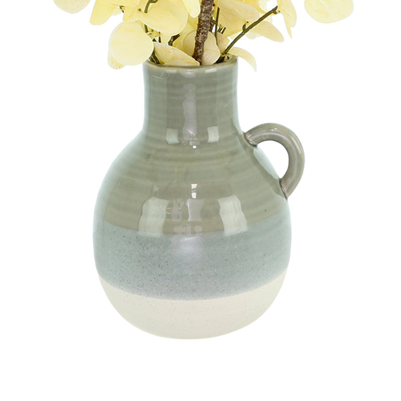 Blanched Eucalyptus Arrangement in Ceramic Jug