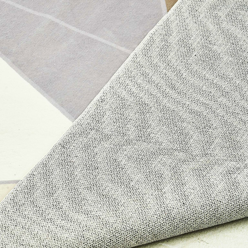 Tapis gris anthracite lavable et antidérapant 5 x 7 pi pour tapis de centre de salon gris