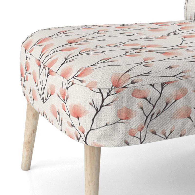 Chaise d'appoint Country Farmhouse - Chaise d'appoint rose pêche, Chaise d'appoint sans accoudoirs