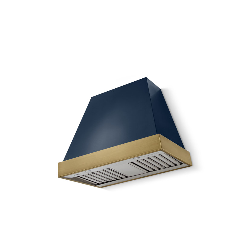 Euclid 36 X 30 Hood 600 CFM, Antique Brass, Indigo