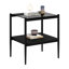 Tables d'appoint en verre trempé avec tablette Finkelstein-105688592-105688591
