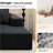 Boneless 107.5" Cloud Modular Sectional Sofa with 1 Ottoman,Modern Minimalist Upholstered Couches, Comfort U Shaped Sofa for Living Room,Deep Seat Corner Couch,No Assembly Required-1859964334