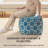 Marta 20" Blue Upholstered Pouf Ottoman-117292803
