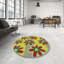 Tapis jaune/rouge/vert à motifs-2034488698