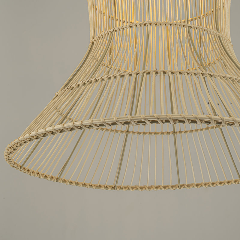 Luminaire suspendu or 23 po Vita Rattan Coastal Boho