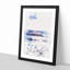 Surfing in Rhode Island - Picture Frame Graphic Art-56924338-56924337