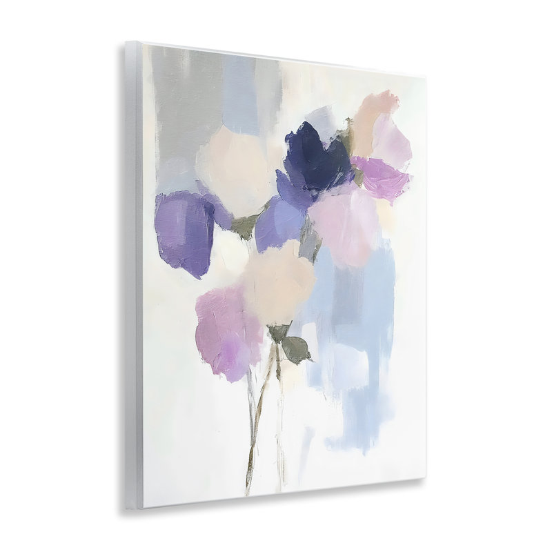 Lavande, brume abstraite, plaque murale florales, design par Riley B