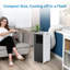 Climatiseur portatif de 8 000 BTU, refroidit les pièces jusqu'à 350 pieds carrés, unité 3-en-1 avec modes ventilateur et déshumidificateur, comprend une télécommande, une minuterie 24H, un ensemble facile à installer et des roulettes pour le bureau de la chambre à coucher