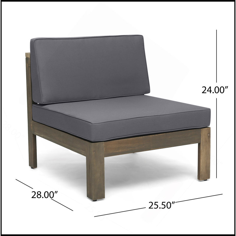 Ensemble de canapé LSHAPE, Gris foncé, Gris