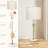 Adjustable Height Modern Table Lamps Set Of 2, 3-Way Dimmable LED Bulbs,  Fabric Shade-640880376-640878855