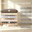 Canapé 2 places avec repose-pieds et repose-pieds en chenille douce pour salon, appartement-901537944