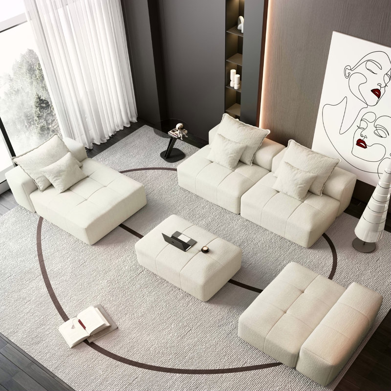 Canapé modulaire surdimensionné Modern, Beige