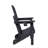 Folding Adirondack Chair With Side Table, 3-Piece Adirondack Chair Set With Wood Texture-912157177