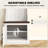3-In-1 Hall Tree With Shoe Storage, Coat Rack With Bench, Entryway Furniture With Five Hooks, White Wood Grain