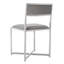 Chaise d'appoint rembourrée en métal Walsh-23706765