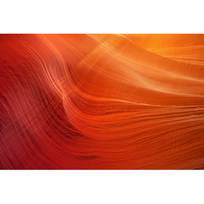 Detail Of Sandstone Wall In Antelope Canyon by Claudioventrella - Wrapped Canvas Print