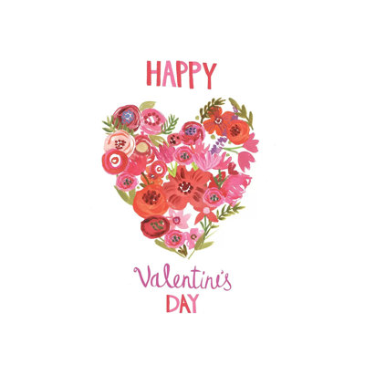 Valentine Chic II by Farida Zaman - Wrapped Canvas Print
