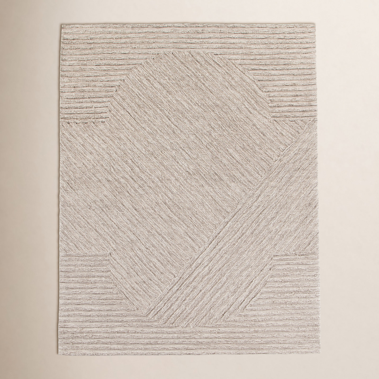 Heathered Outdoor Hand-Loomed Rug, Rectangle 8' x 10'