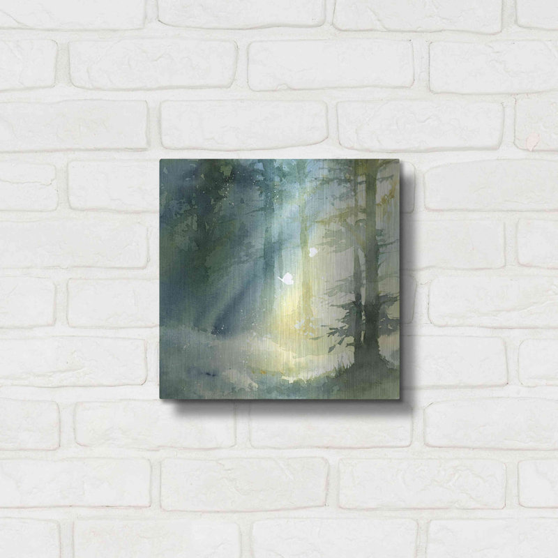 Shady Grove par Katrina Pete - peinture sur métal sans cadre, H 12 po x l 12 po x P 0,13 po