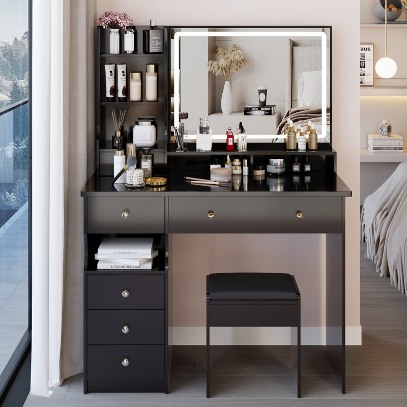 Modern Minimalist Vanity table, Black