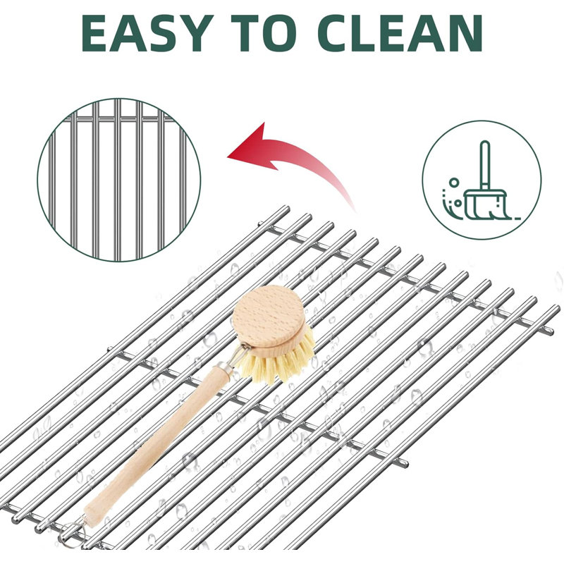 Quickflame 17.5'' W x 10.2'' D Stainless Steel Grill Grate