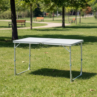 Aluminum Lightweight Portable Folding Easy Clean Camping Table