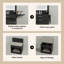Dressing Table with LED Lighted Mirror, Makeup Vanity Desk with Stool and 2 Drawers, 50CM Desktop Vanity Table-1796013346