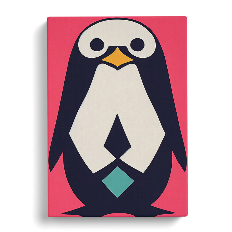 Abstract Penguin No.5 - Wrapped Canvas, 60cm H x 40cm W x 3cm D