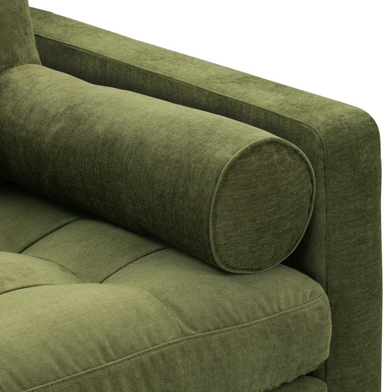 Napa 42" Wide Velvet Armchair, Distressed Green Velvet