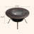 47.24"Outdoor Courtyard Leisure Cast Aluminum Baking Table with Electric Fire