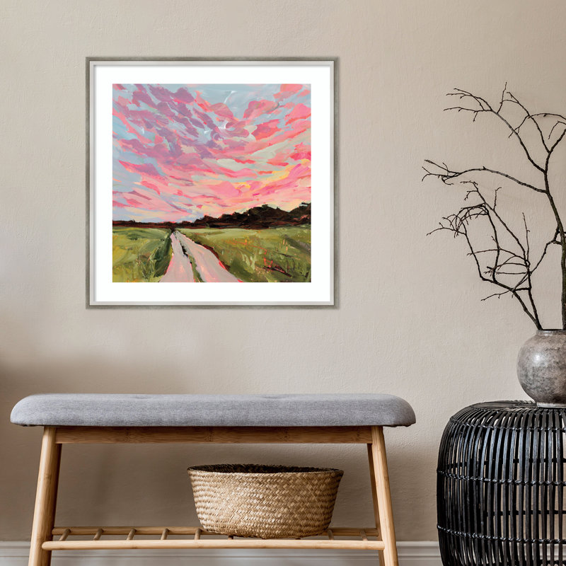 «Cran Oklahoma» par - Impression sur cadre photo, Argent / blanc, H 25 po x l 25 po x P 2 po