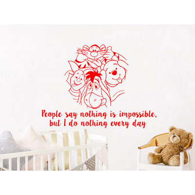 Décalcomanie murale winnie classic the pooh