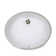 Ceramic Oval Undermount Bathroom Sink with Overflow