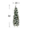 5' Flocked Holiday Tree with LED Lights