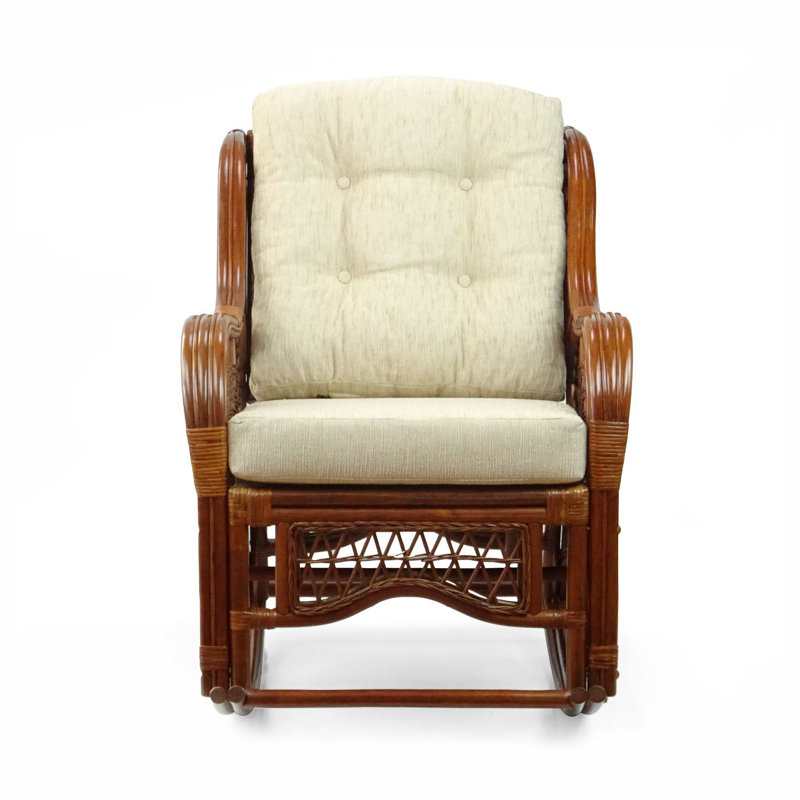 Chaise berçante Malibu, Crème, Colonial
