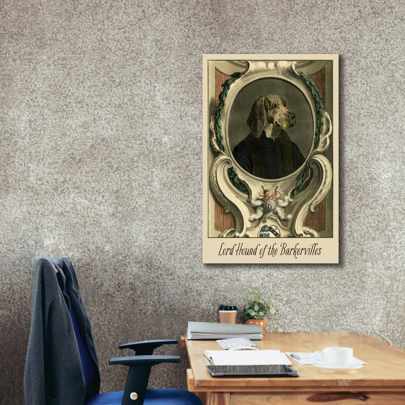  «Royal Dog Portrait 6» par Alicia Longley, art mural sur toile, 26 po x 40 po, H 40 po x l 26 po