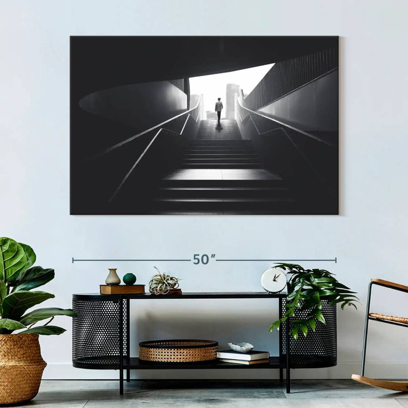 Staircase Ascent, 34" H x 51" W