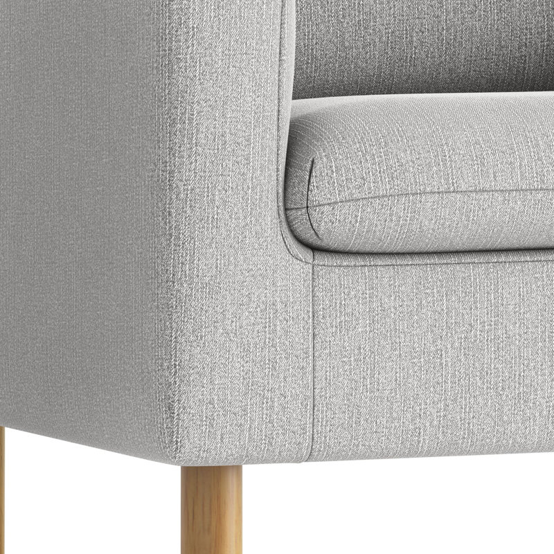 Fauteuil club Parkwyn, Mélange de polyester gris