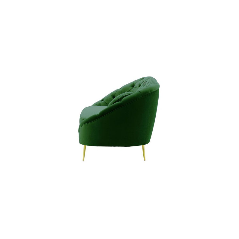 Bariaa 2 Seater Velvet Sofa, Green
