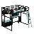 Wood Loft Bed With Desk-1401932523
