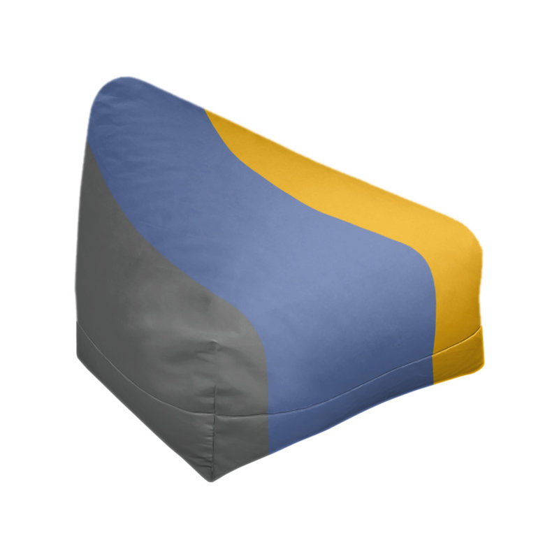 Fauteuil à billes Washington, 27 po x 27 po x 30 po, Gris basketball / bleu basketball / jaune basketba
